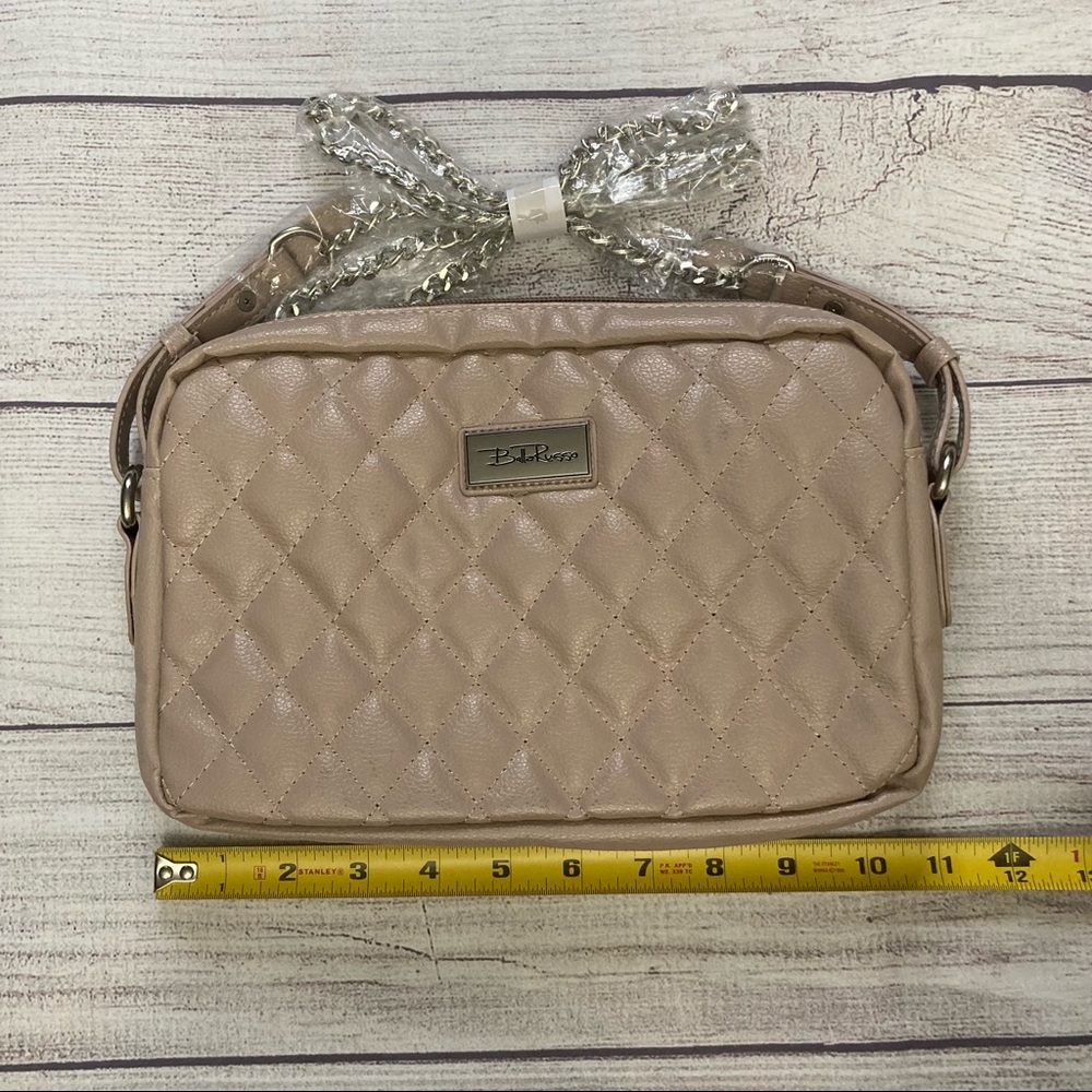 Bella Russo Blush Nude Quilted Purse